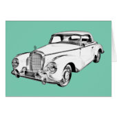 Mercedes Benz 300 Luxury Car Digital Drawing (Front Horizontal)