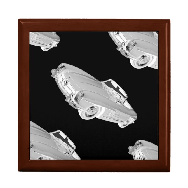 Mercedes Benz 300 SL Convertible Car Art Jewelry Box (Front)