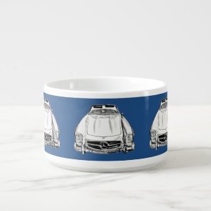 Mercedes Benz 300 SL Convertible Car Illustration Bowl
