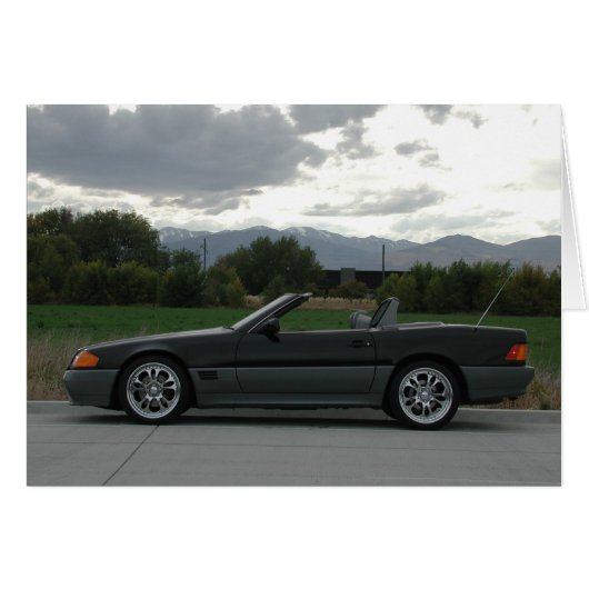 Mercedes-Benz 500 SL Roadster Cards (Front Horizontal)