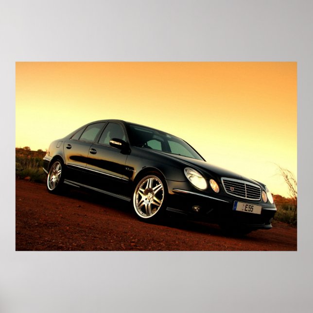 Mercedes Benz E55 AMG Poster (Front)