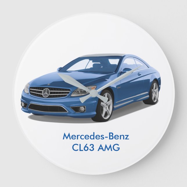 Mercedes-Benz image for Round (Large) Wall Clock (Front)
