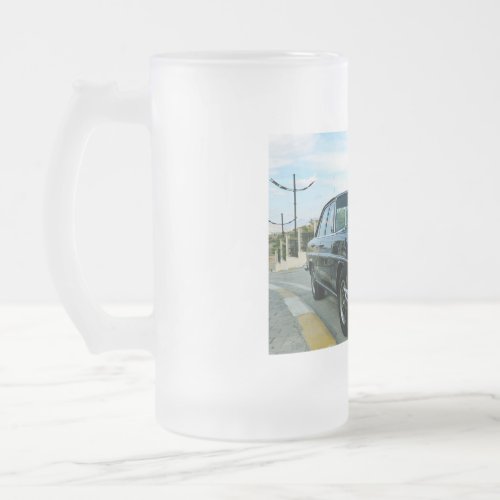 Mercedes_Benz is a German luxury automobile brand  Frosted Glass Beer Mug