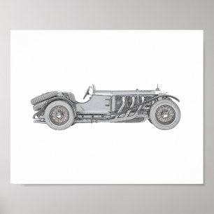 Mercedes-Benz SSK 1928 Poster