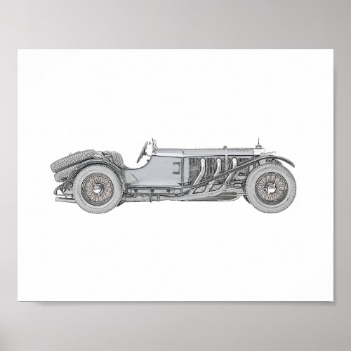Mercedes_Benz SSK 1928 Poster