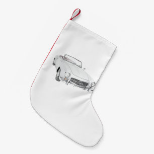 Mercedes classic convertible small christmas stocking
