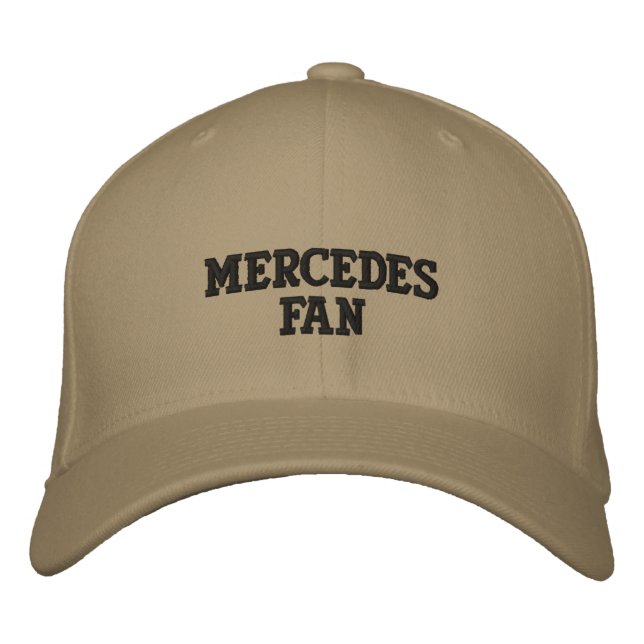 MERCEDES FAN EMBROIDERED BASEBALL HAT (Front)
