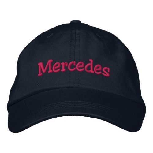 Mercedes Name Embroidered Baseball Cap