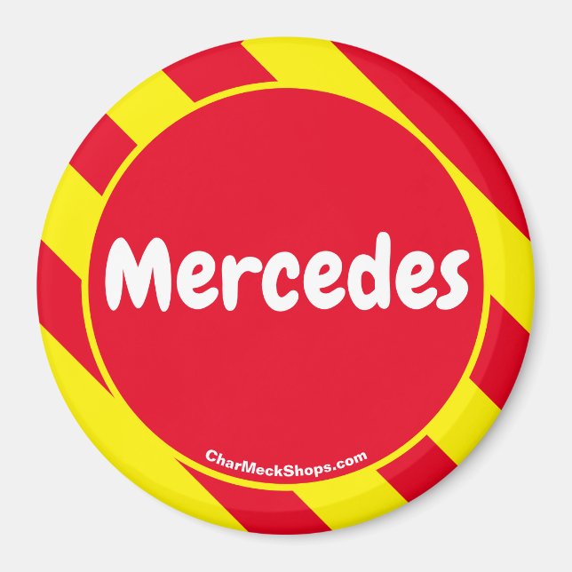 Mercedes Red/Yellow Magnet (Front)