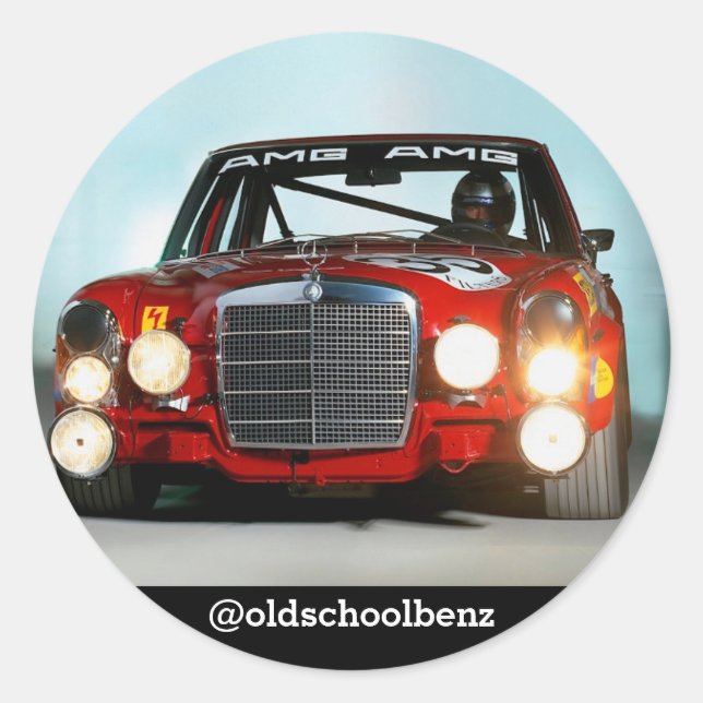 Mercedes Reg Pig sticker (Front)