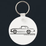 Mercedes SL Pagoda Hardtop Keychain<br><div class="desc">This product is for the Mercedes SL Pagoda enthusiast. Silhouette illustration of a Mercedes SL Roadster. In Germany also known as “Die Pagode” von Daimler Benz. If you have a Mercedes SL Pagoda or SL Kabrio Pagode, then this graphic of a Mercedes SL Pagoda on tees, t-shirt, apparel, clothing, invitations...</div>