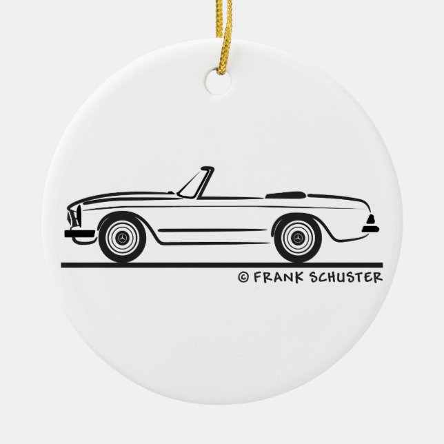 Mercedes SL Pagode Pagoda Kabrio Ceramic Ornament (Front)
