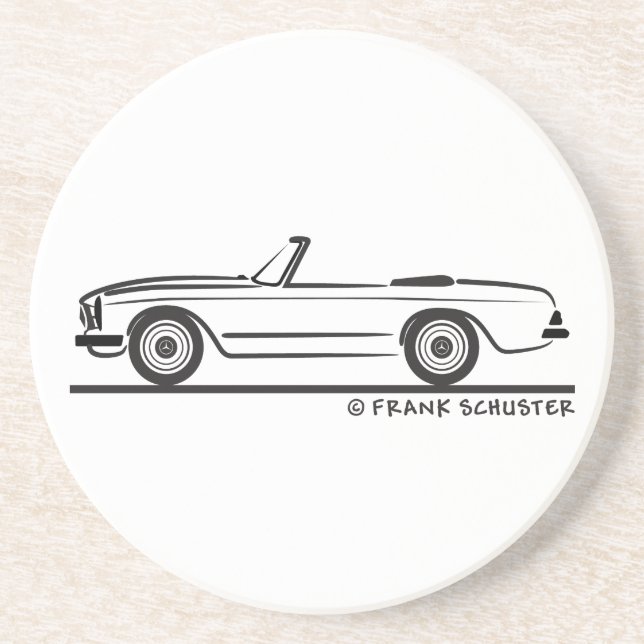 Mercedes SL Pagode Pagoda Kabrio Drink Coaster (Front)