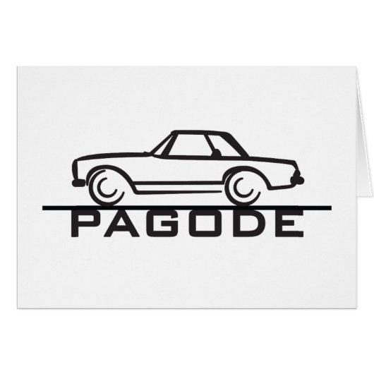 Mercedes SL Pagode Type 113 Cards (Front Horizontal)
