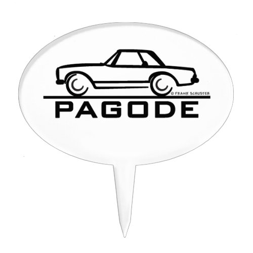 Mercedes SL Pagode with Script Cake Topper