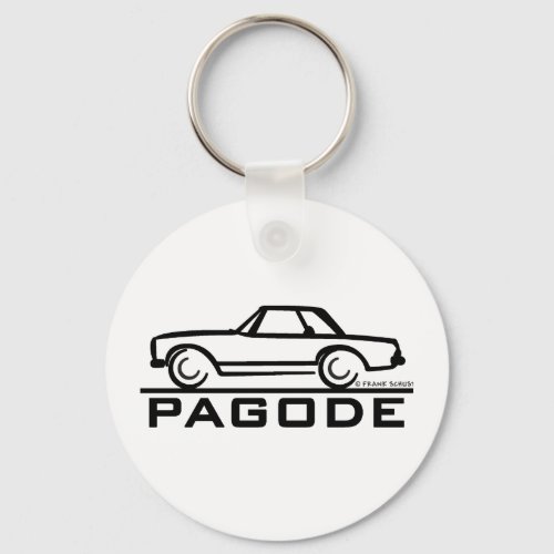 Mercedes SL Pagode with Script Keychain