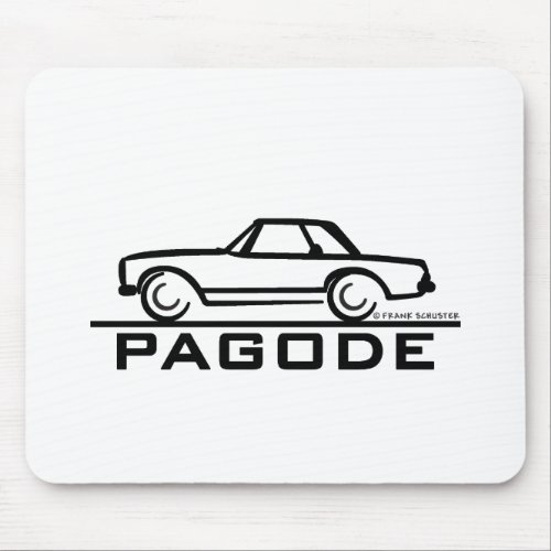 Mercedes SL Pagode with Script Mouse Pad