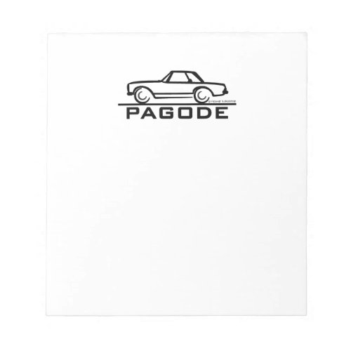 Mercedes SL Pagode with Script Notepad