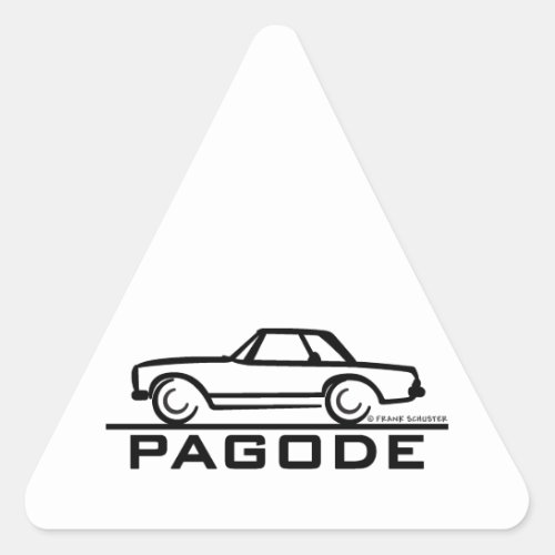Mercedes SL Pagode with Script Triangle Sticker