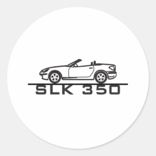 Mercedes SLK 350 Classic Round Sticker
