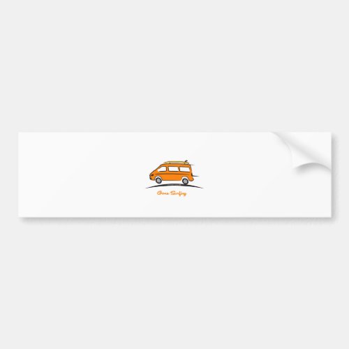 Mercedes Sprinter Gone Surfing Bumper Sticker