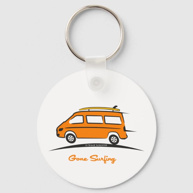 Mercedes Sprinter Gone Surfing Keychain (Front)
