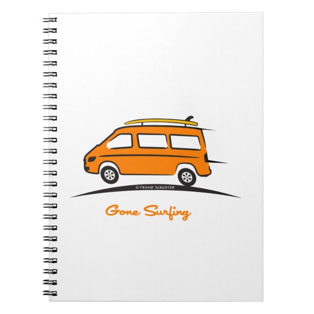 Mercedes Sprinter Gone Surfing Notebook (Front)