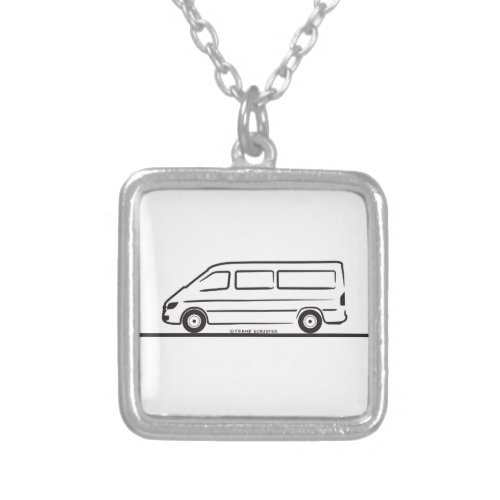 Mercedes Sprinter Silver Plated Necklace
