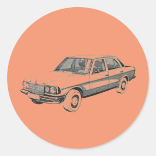 Mercedes W123 Sticker