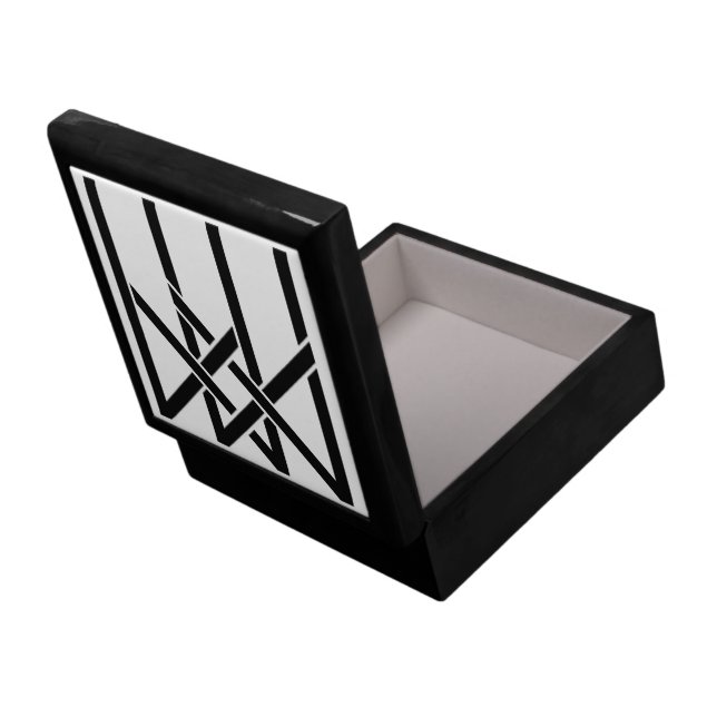 Mercenary Market Wooden Jewelry Keepsake Box (Back Open)