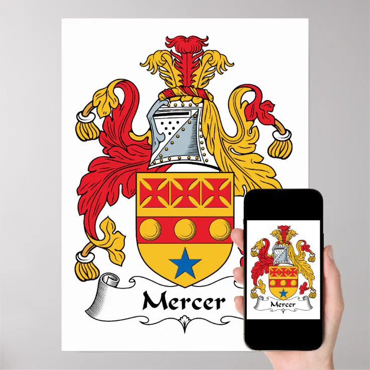 Mercer Family Crest Poster | Zazzle