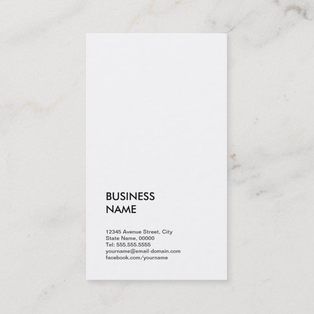 Merchandise Photographer - Chic Elegant Photo Business Card (Back)