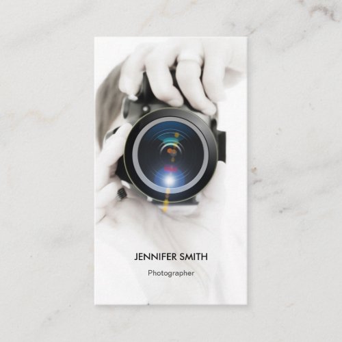 Merchandise Photographer - Chic Elegant Photo Business Card