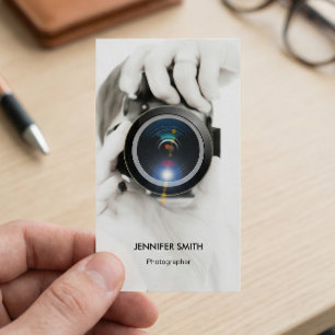 Merchandise Photographer - Chic Elegant Photo Business Card