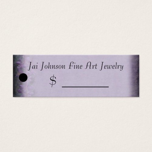 Merchandise Price Tags (Lavender) Business Card Template