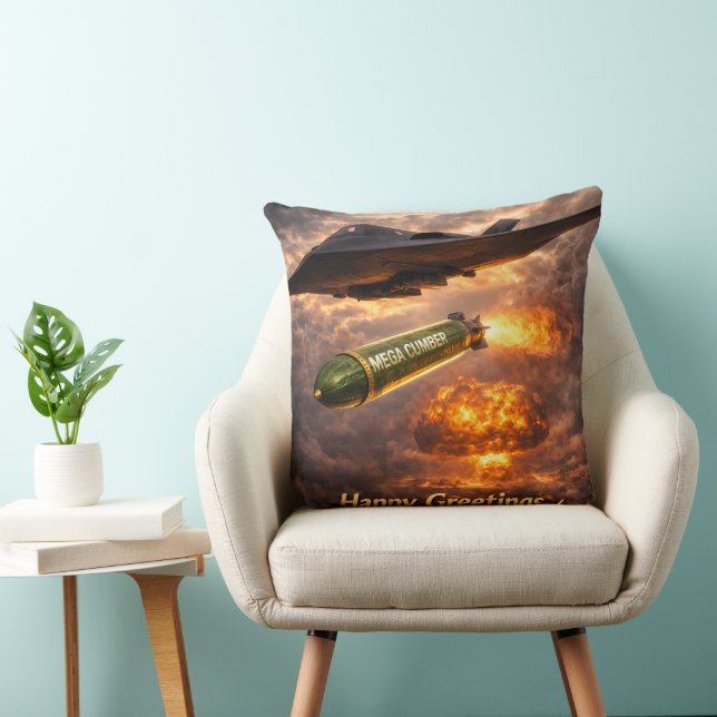 Merchant and mega cumber double sided throw pillow (Chair)