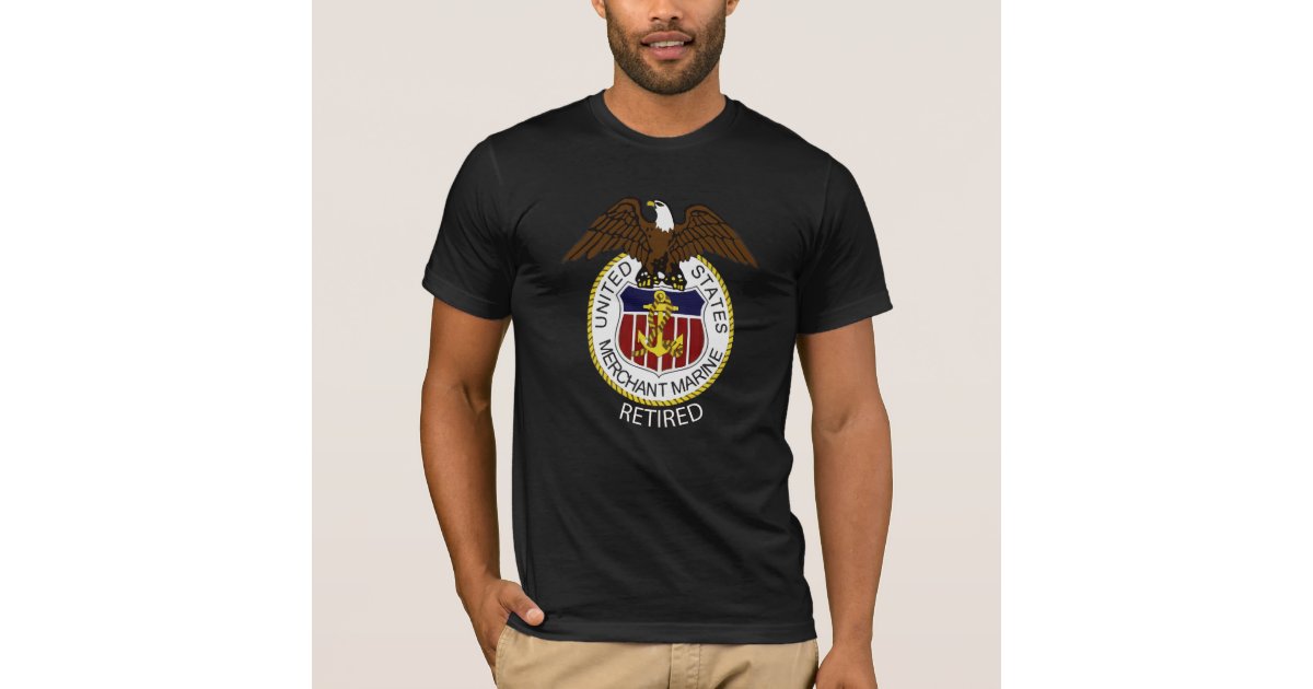 Merchant Marine Retired Logo T-Shirt Merchant Marine Retired Logo T-Shirt