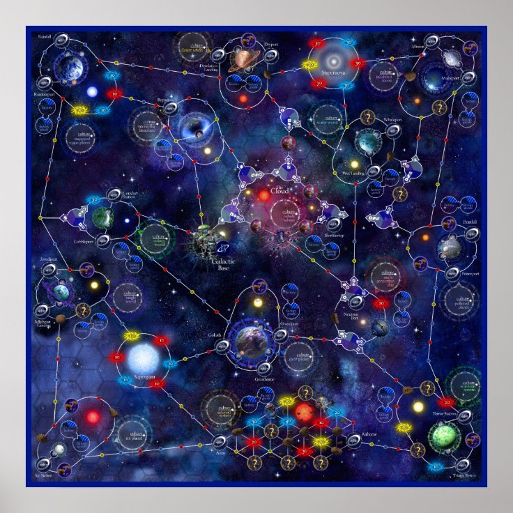 Merchant of Venus map Poster | Zazzle