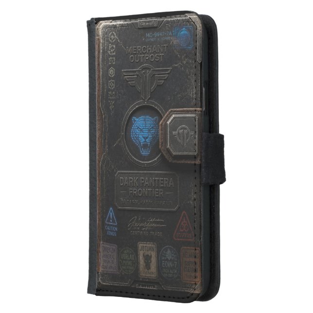 Merchant Outpost Dark Pantera Wallet Case • Sci‑Fi (Left)