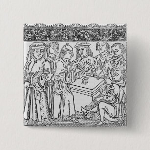 Merchants and Moneylenders Button