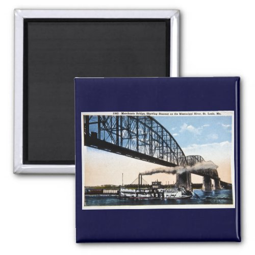 Merchants Bridge Mississippi River St Louis MO Magnet