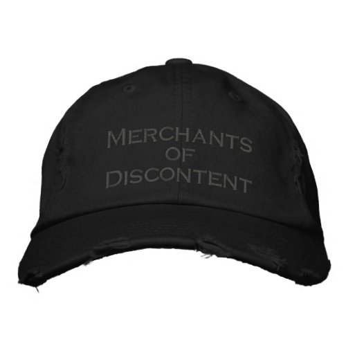 merchants of discontent embroidered baseball cap