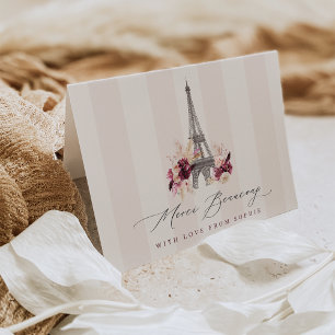 Merci Beaucoup Paris Baby Shower Letterpress Thank You Card