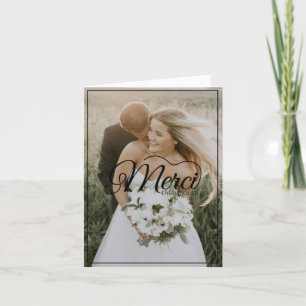 Merci Beaucoup Photo Wedding Script Thank You
