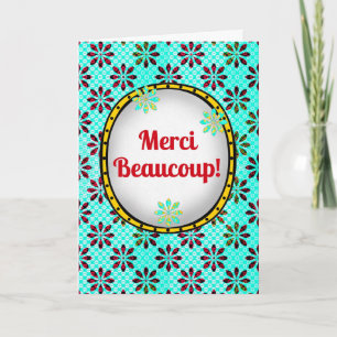 Merci Beaucoup – Playful French Thank You Card