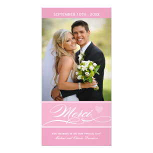 Merci - Carte Photo (4x8) Card