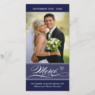 Merci - Carte Photo (4x8) Thank You Card