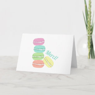 Merci! Cookies Letterpress Thank You Card