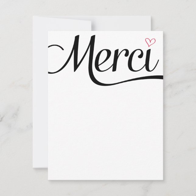 Merci Flat Thank You Notes (Front)
