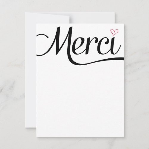 Merci Flat Thank You Notes Custom Announcements